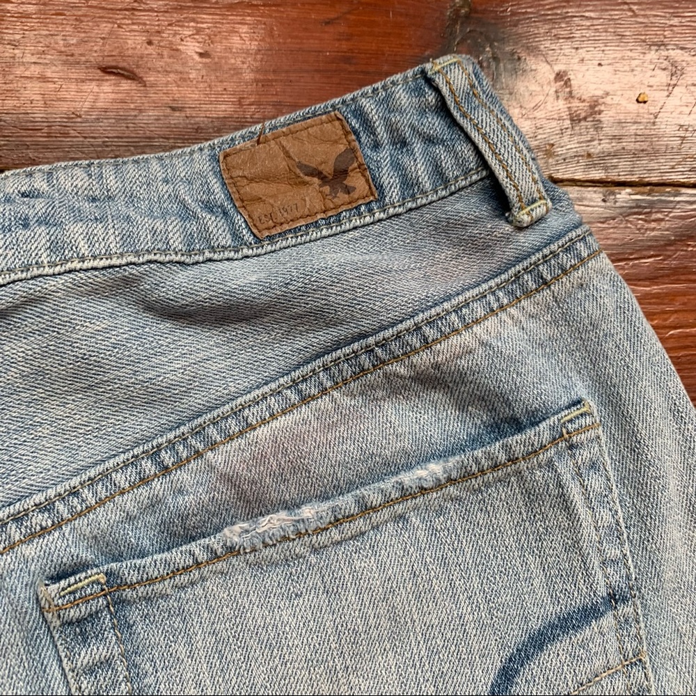 American Eagle Hi-Rise Festival Distressed Jean Shorts - Picture 10 of 11